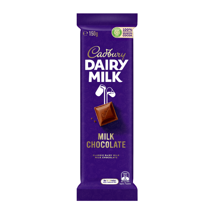 150G Cadbury Dairy Milk Chocolate Block (QLD only)